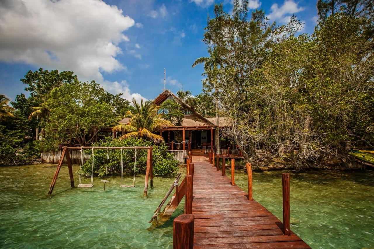 Hotel Rancho Encantado Bacalar Ngoại thất bức ảnh